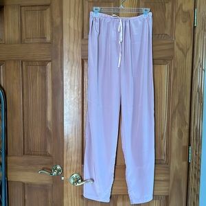 Victoria secret pink silk pajama pants